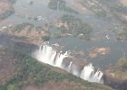 Helicopter view of Victoria Falls